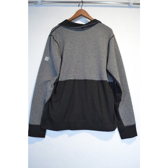 Adidas Womens Pullover Sweatshirt XXL Mock Neck Long Sleeve Half Zip Black - Picture 6 of 11